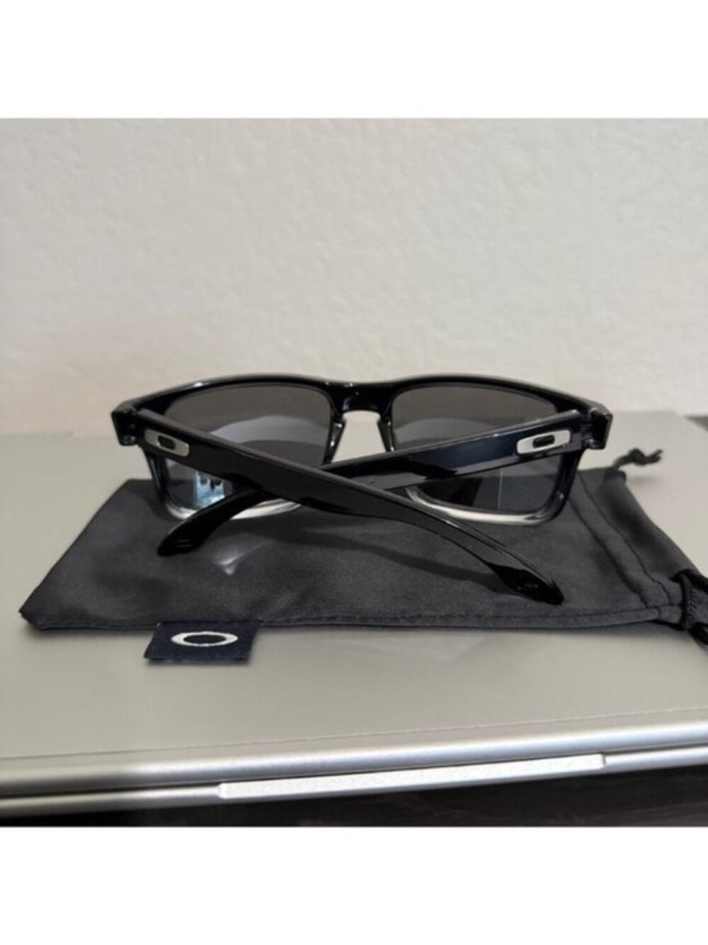 POLARIZED Oakley Holbrook Two Tone Polished Frame Prizm Reflective Silver OO9102 - Picture 6 of 6
